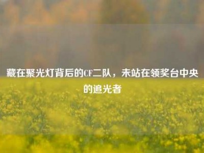 藏在聚光灯背后的CF二队，未站在领奖台中央的追光者