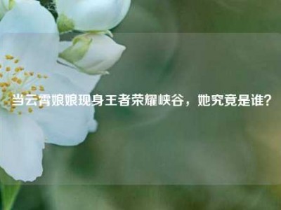 当云霄娘娘现身王者荣耀峡谷，她究竟是谁？