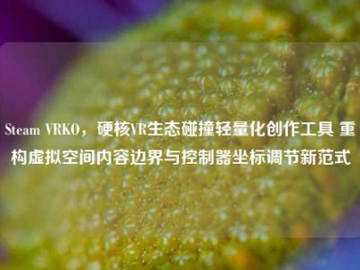 Steam VRKO，硬核VR生态碰撞轻量化创作工具 重构虚拟空间内容边界与控制器坐标调节新范式