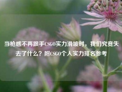 当枪感不再跟手CSGO实力滑坡时，我们究竟失去了什么？附CSGO个人实力排名参考