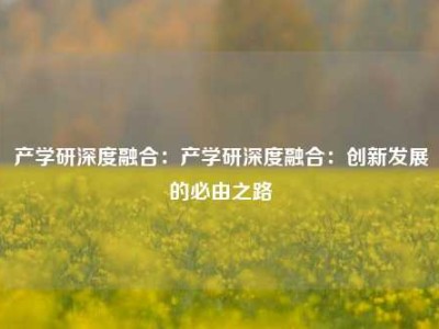 产学研深度融合：产学研深度融合：创新发展的必由之路