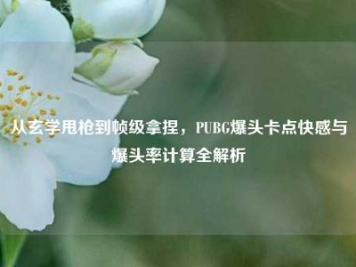 从玄学甩枪到帧级拿捏，PUBG爆头卡点快感与爆头率计算全解析