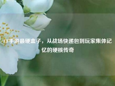 CF手游最硬盒子，从战场快递包到玩家集体记忆的硬核传奇