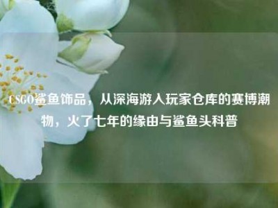 CSGO鲨鱼饰品，从深海游入玩家仓库的赛博潮物，火了七年的缘由与鲨鱼头科普