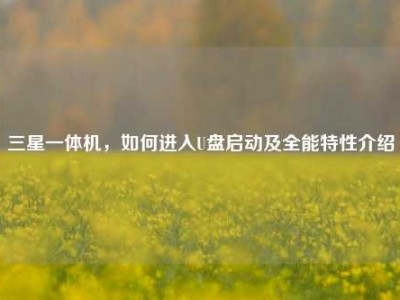 三星一体机，如何进入U盘启动及全能特性介绍