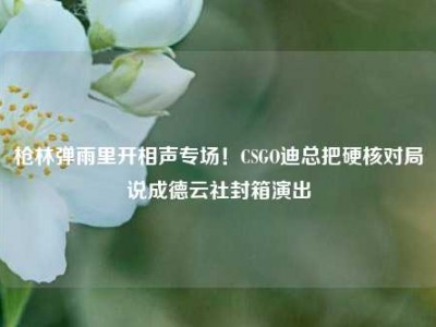枪林弹雨里开相声专场！CSGO迪总把硬核对局说成德云社封箱演出
