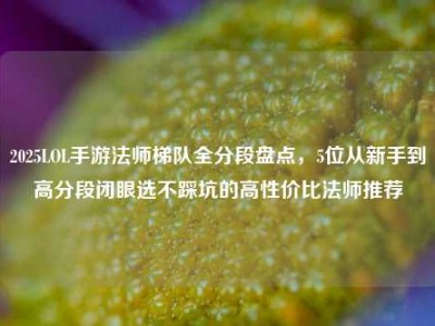 2025LOL手游法师梯队全分段盘点，5位从新手到高分段闭眼选不踩坑的高性价比法师推荐