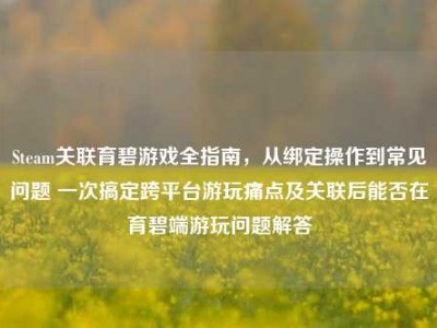 Steam关联育碧游戏全指南，从绑定操作到常见问题 一次搞定跨平台游玩痛点及关联后能否在育碧端游玩问题解答