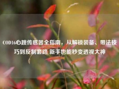 COD16心跳传感器全指南，从解锁装备、带法技巧到反制套路 新手也能秒变透视大神