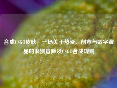 合成CSGO皮肤，一场关于热爱、创意与数字藏品的浪漫冒险及CSGO合成规则