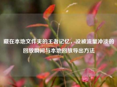 藏在本地文件夹的王者记忆，没被流量冲淡的回放瞬间与本地回放导出方法