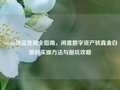 Steam饰品变现全指南，闲置数字资产转真金白银的实操方法与避坑攻略
