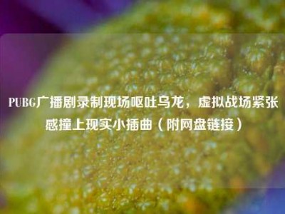 PUBG广播剧录制现场呕吐乌龙，虚拟战场紧张感撞上现实小插曲（附网盘链接）