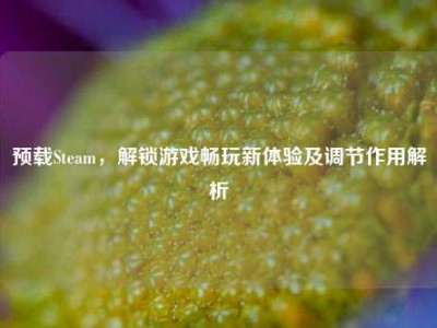 预载Steam，解锁游戏畅玩新体验及调节作用解析