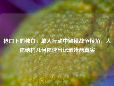 枪口下的独白，单人行动中触摸战争棱角，人体结构几何体速写记录残酷真实