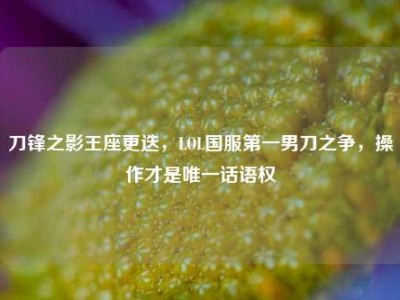 刀锋之影王座更迭，LOL国服第一男刀之争，操作才是唯一话语权