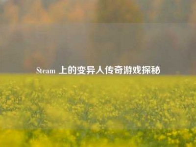 Steam 上的变异人传奇游戏探秘