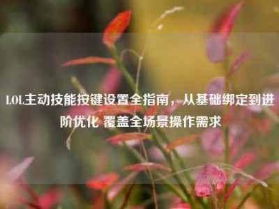 LOL主动技能按键设置全指南，从基础绑定到进阶优化 覆盖全场景操作需求