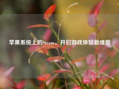 苹果系统上的Steam，开启游戏体验新维度