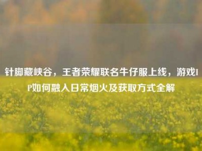 针脚藏峡谷，王者荣耀联名牛仔服上线，游戏IP如何融入日常烟火及获取方式全解