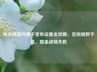 和平精英开镜不变色设置全攻略，告别视野干扰，稳拿战场先机