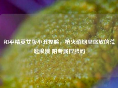 和平精英女版小丑捏脸，枪火硝烟里盛放的荒诞浪漫 附专属捏脸码