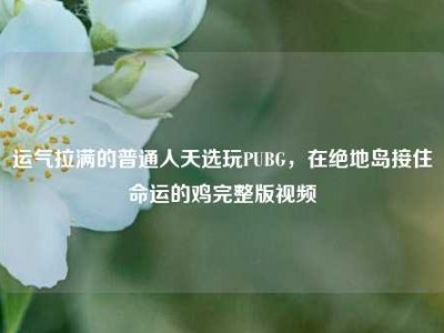 运气拉满的普通人天选玩PUBG，在绝地岛接住命运的鸡完整版视频