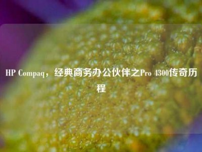 HP Compaq，经典商务办公伙伴之Pro 4300传奇历程