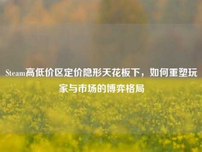 Steam高低价区定价隐形天花板下，如何重塑玩家与市场的博弈格局