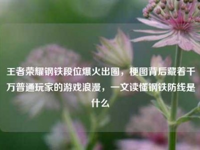 王者荣耀钢铁段位爆火出圈，梗图背后藏着千万普通玩家的游戏浪漫，一文读懂钢铁防线是什么