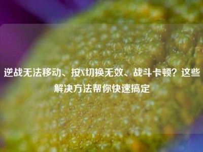 逆战无法移动、按X切换无效、战斗卡顿？这些解决方法帮你快速搞定