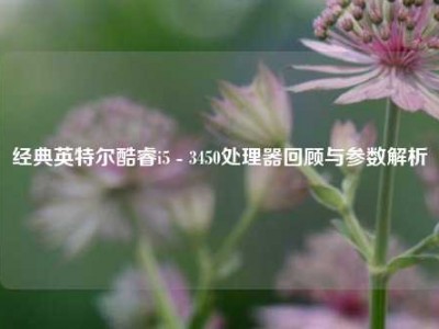 经典英特尔酷睿i5 - 3450处理器回顾与参数解析