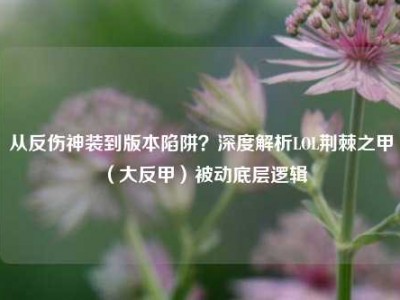 从反伤神装到版本陷阱？深度解析LOL荆棘之甲（大反甲）被动底层逻辑