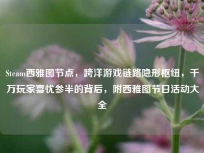 Steam西雅图节点，跨洋游戏链路隐形枢纽，千万玩家喜忧参半的背后，附西雅图节日活动大全
