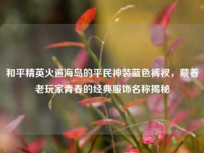和平精英火遍海岛的平民神装蓝色裤衩，藏着老玩家青春的经典服饰名称揭秘