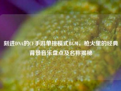 刻进DNA的CF手游单挑模式BGM，枪火里的经典背景音乐盘点及名称揭秘