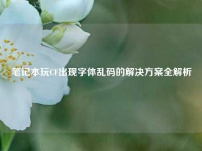 笔记本玩CF出现字体乱码的解决方案全解析