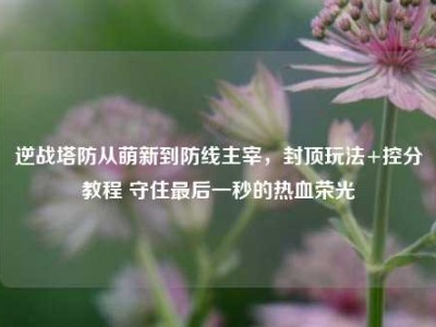 逆战塔防从萌新到防线主宰，封顶玩法+控分教程 守住最后一秒的热血荣光
