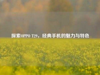 探索OPPO T29，经典手机的魅力与特色