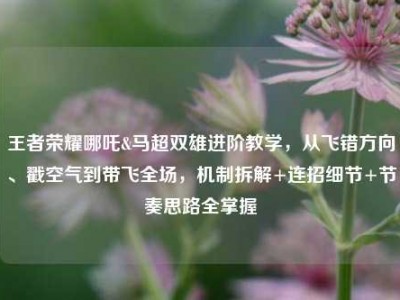 王者荣耀哪吒&马超双雄进阶教学，从飞错方向、戳空气到带飞全场，机制拆解+连招细节+节奏思路全掌握