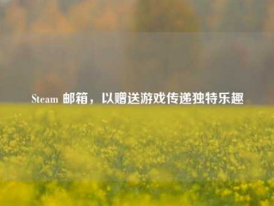 Steam 邮箱，以赠送游戏传递独特乐趣