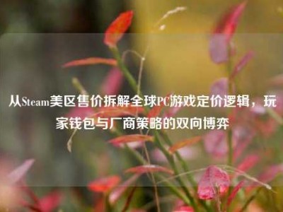 从Steam美区售价拆解全球PC游戏定价逻辑，玩家钱包与厂商策略的双向博弈