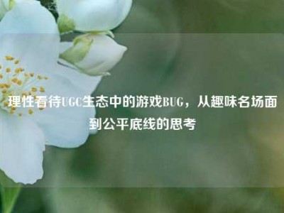 理性看待UGC生态中的游戏BUG，从趣味名场面到公平底线的思考
