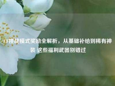 CF挑战模式奖励全解析，从基础补给到稀有神装 这些福利武器别错过