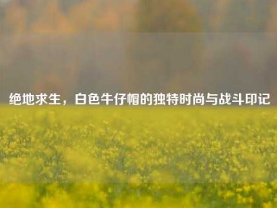 绝地求生，白色牛仔帽的独特时尚与战斗印记