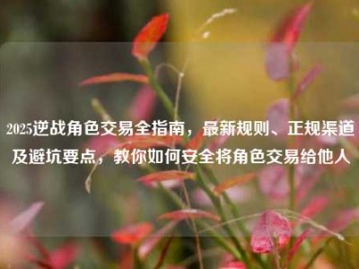 2025逆战角色交易全指南，最新规则、正规渠道及避坑要点，教你如何安全将角色交易给他人