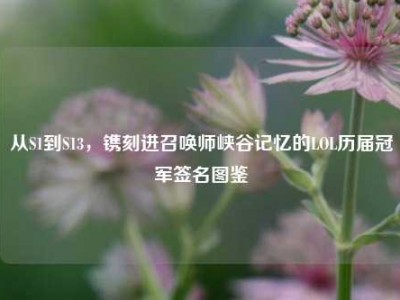 从S1到S13，镌刻进召唤师峡谷记忆的LOL历届冠军签名图鉴