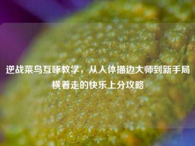 逆战菜鸟互啄教学，从人体描边大师到新手局横着走的快乐上分攻略