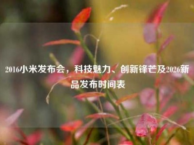 2016小米发布会，科技魅力、创新锋芒及2026新品发布时间表