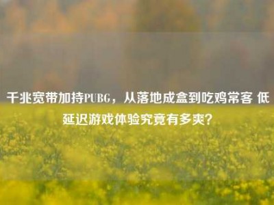 千兆宽带加持PUBG，从落地成盒到吃鸡常客 低延迟游戏体验究竟有多爽？